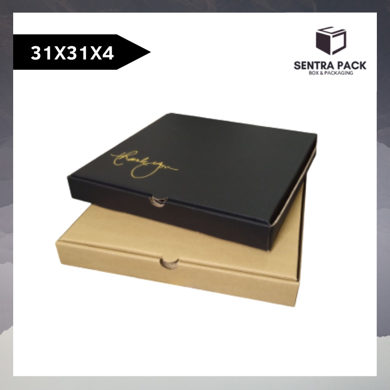 

Box 31X31X4 cm LD Kardus/Karton/Polos/Pizza/hampers/jam