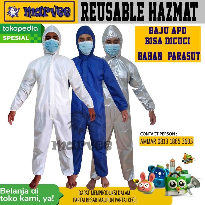 Baju Apd / Hazmat Reusable Bisa Dicuci Bahan Parasut