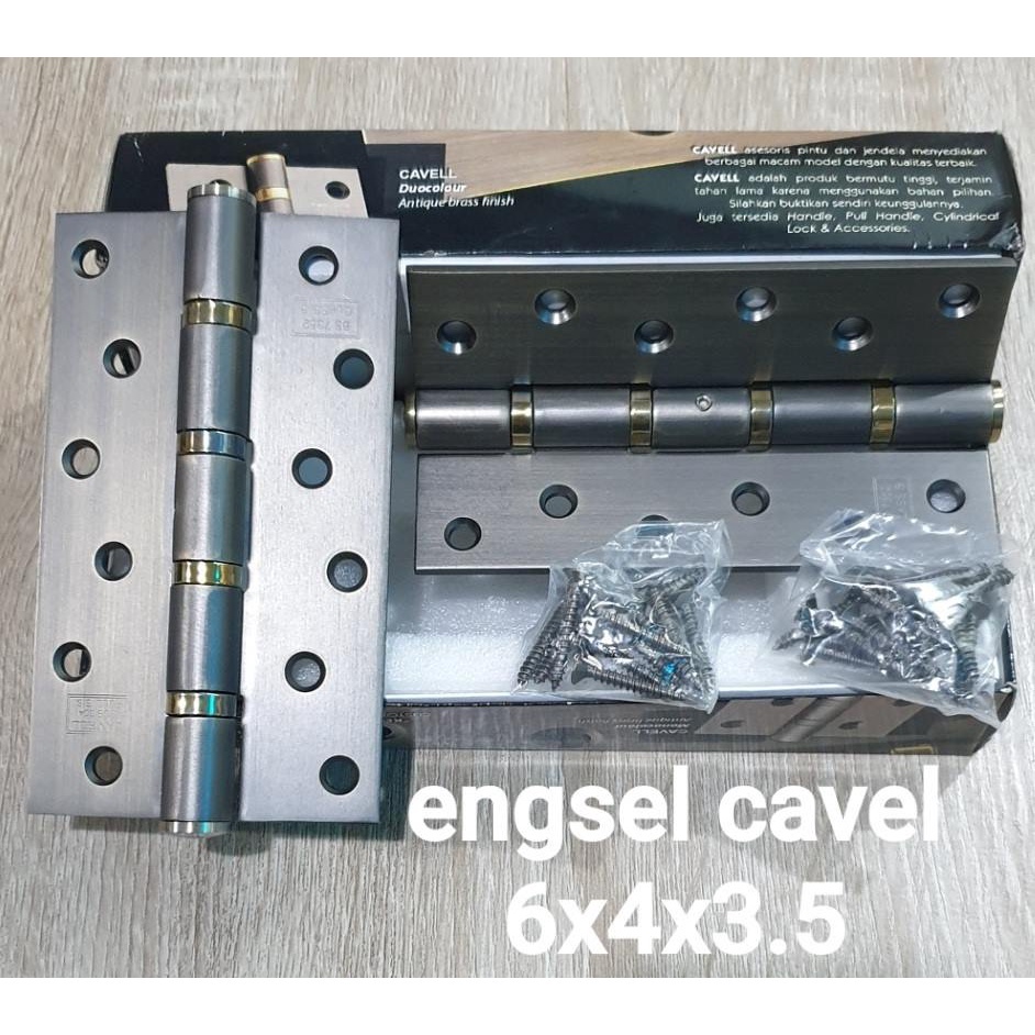 Engsel Pintu Stainless ''Cavell'' Hinges Antiq Brass 6X4X3.5