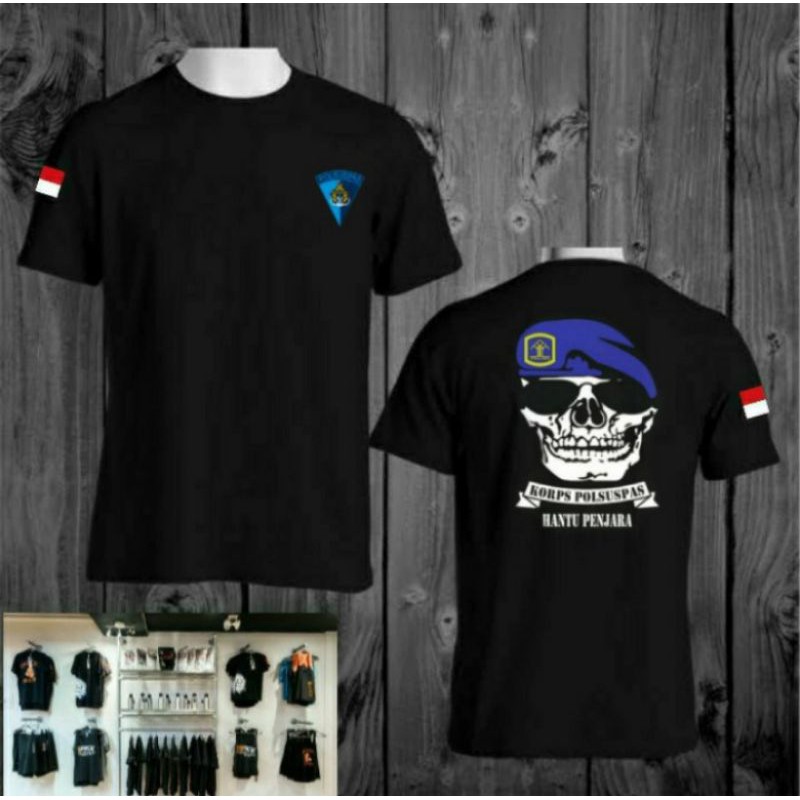 Kaos polsuspas hantu penjara / baju polsuspas