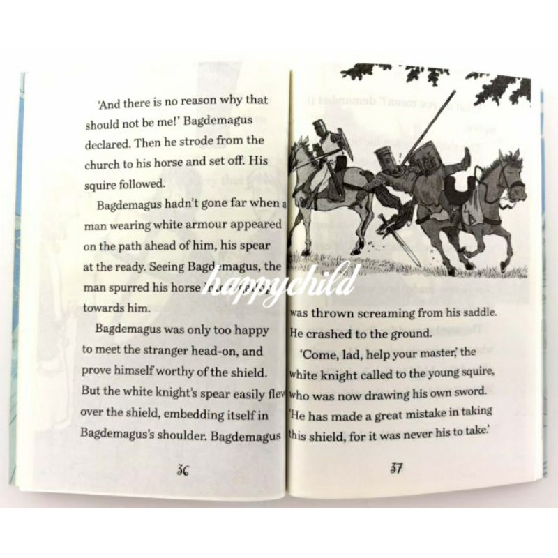 the legends of king arthur merlin magic and dragons/easy classics/buku impor/buku anak/happychild