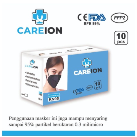 daily bar - Masker KN95 CAREION Masker KN95 PUTIH Masker KN95 HIJAB WARNA CARE ION - PAKAI BOX MURAH