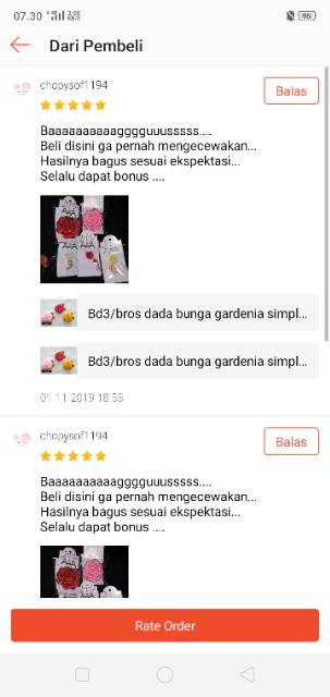 Bd3/bros dada bunga gardenia simple/dinova store