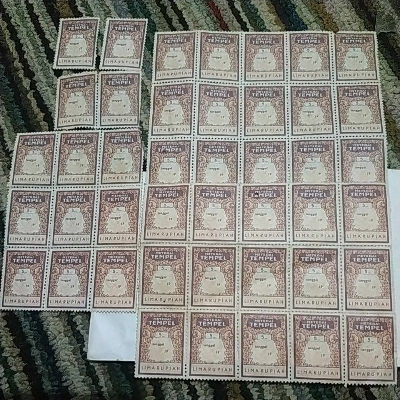 materai 5 rupiah kuno dan antik