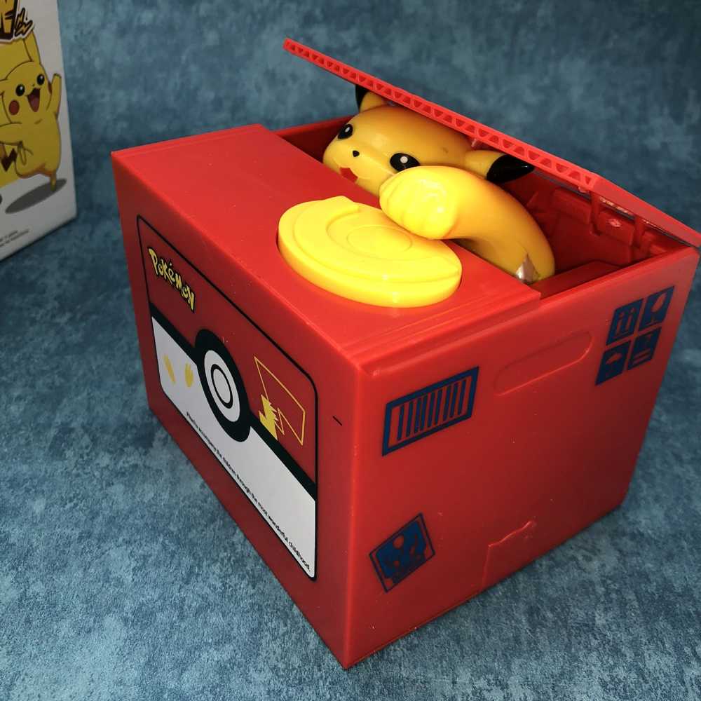 TG-MA TAKARA Celengan Kucing Lucu Steal Money Piggy Bank Model Pikachu - T17