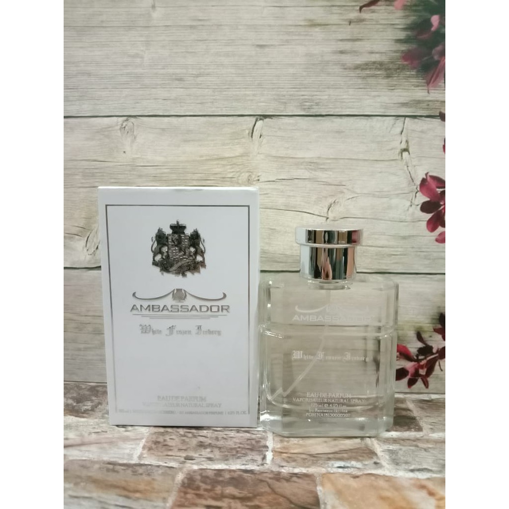 BISA COD - PARFUM AMBASSADOR WHITE FROZEN ICEBERG EDP [125ML] ORIGINAL BPOM