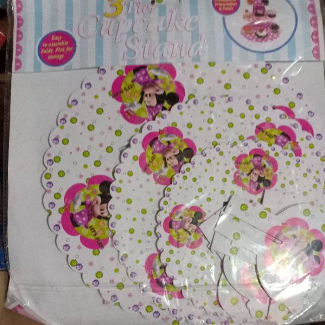 Standing cake/cupcake tier/tatakan kue unicorn/pony/sofia/minnie