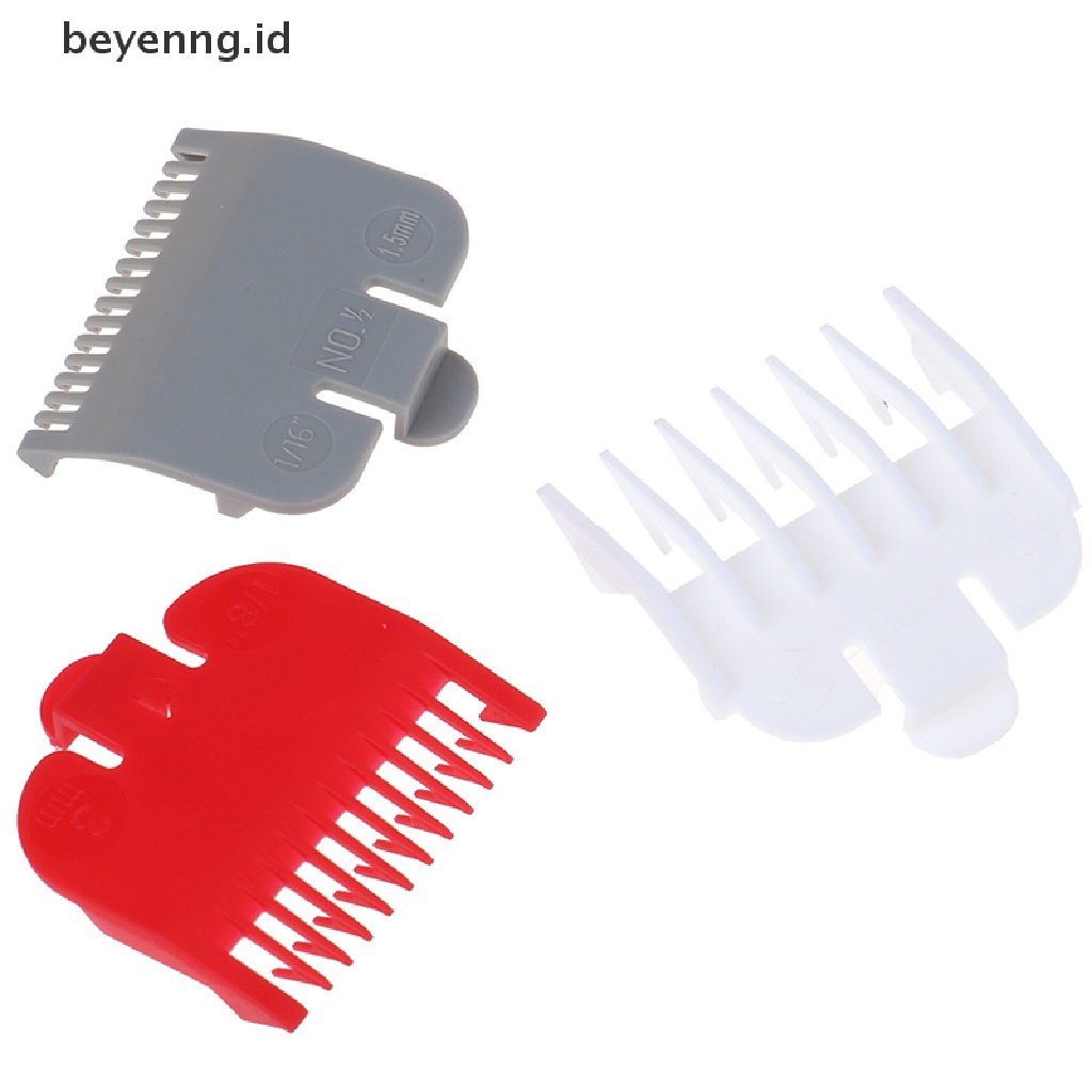 Beyen 3Pcs / Set Sisir Panduan Potong Rambut Pengganti Untuk Perlengkapan Salon / Barber