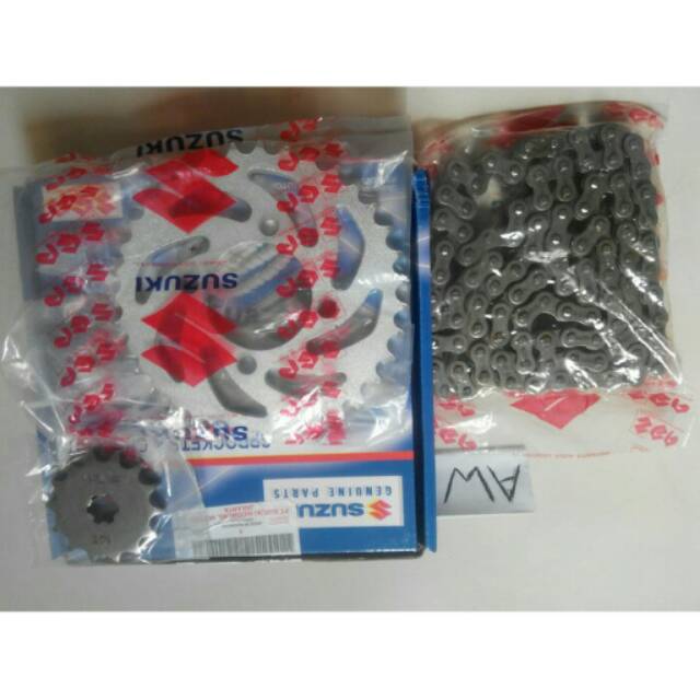 Gear set / gear + rantai suzuki shogun 110