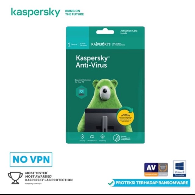 Kaspersky Anti Virus 1 PC 1 tahun ORIGINAL 365 hari