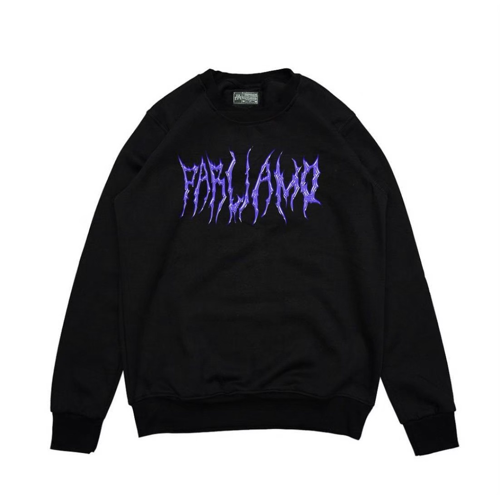 Sweater Crewneck Font METAL Black Edition | Crewneck Punishment METAL Series Edition Pria Wanita [COD]