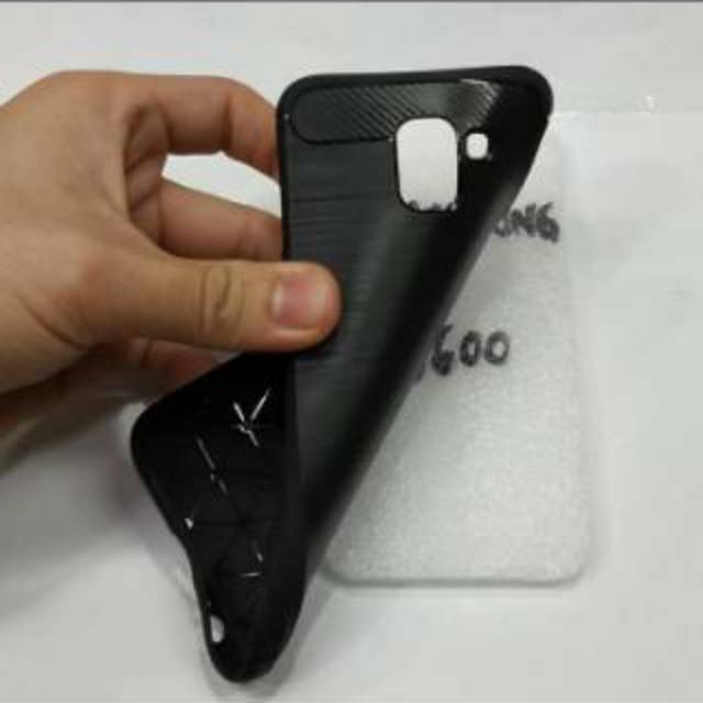 karet SAMSUNG J6 softcase ipaky SAMSUNG J600 silikon karet hitam