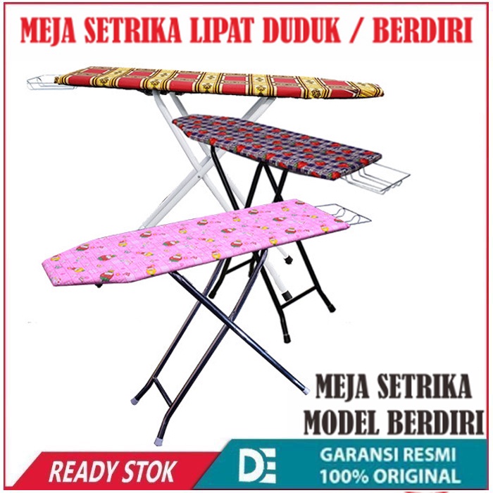 MEJA SETRIKA LIPAT / MEJA SETRIKA KAKI BESI PROMO MURAH / MEJA GOSOKAN