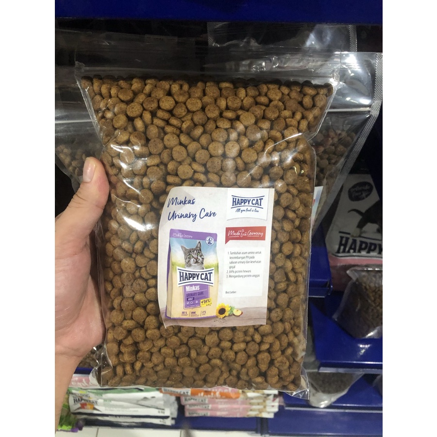 Happy Cat Minkas Urinary Care Repack 500gr 500 gr Makanan Kucing Food
