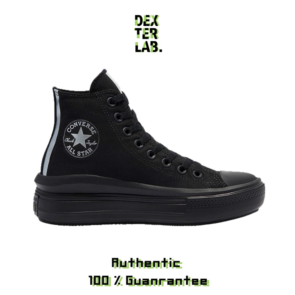 Converse Chuck Taylor All Star Move Canvas Platform Hi Black Black