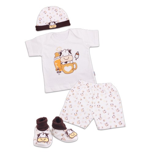 Kiddy Baju Set Bayi  / Kado Lahiran / Set Baju Lucu Bayi Free Kertas Kado Dan Ucapan