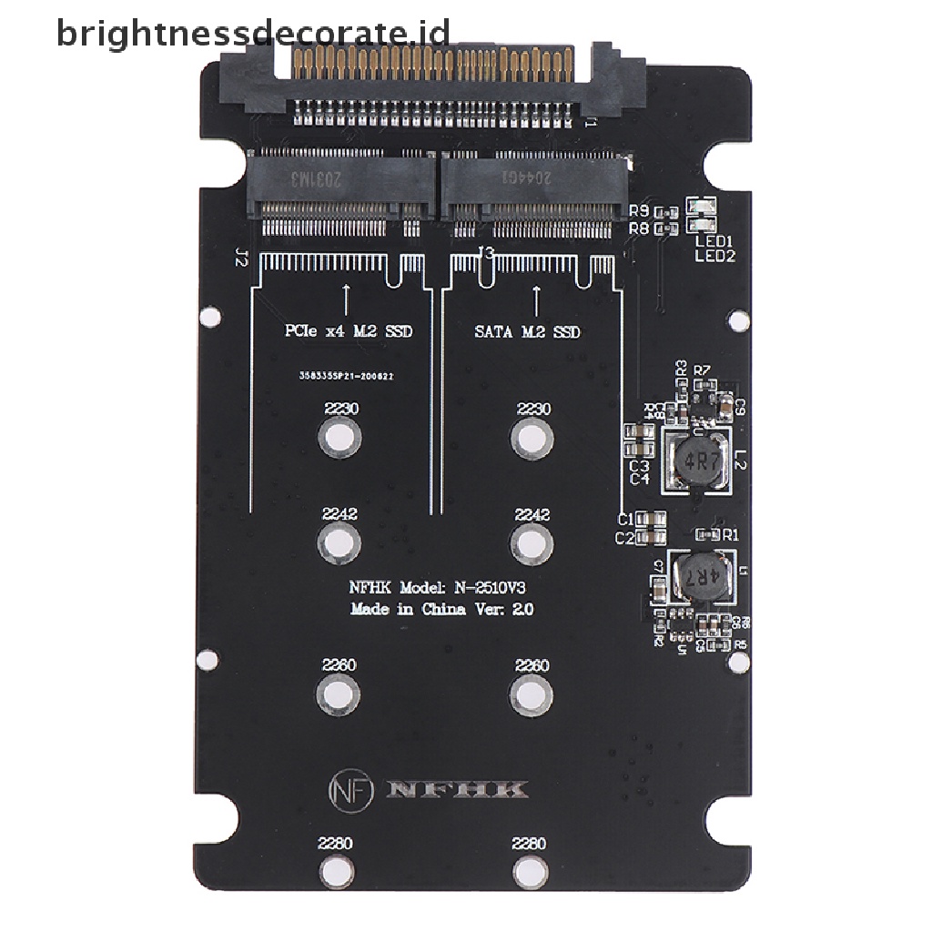 (Birth) Adapter Konverter Sata M.2 Ssd Ke 2.5 &quot;Sata Nvme M.2 Ngff Ssd