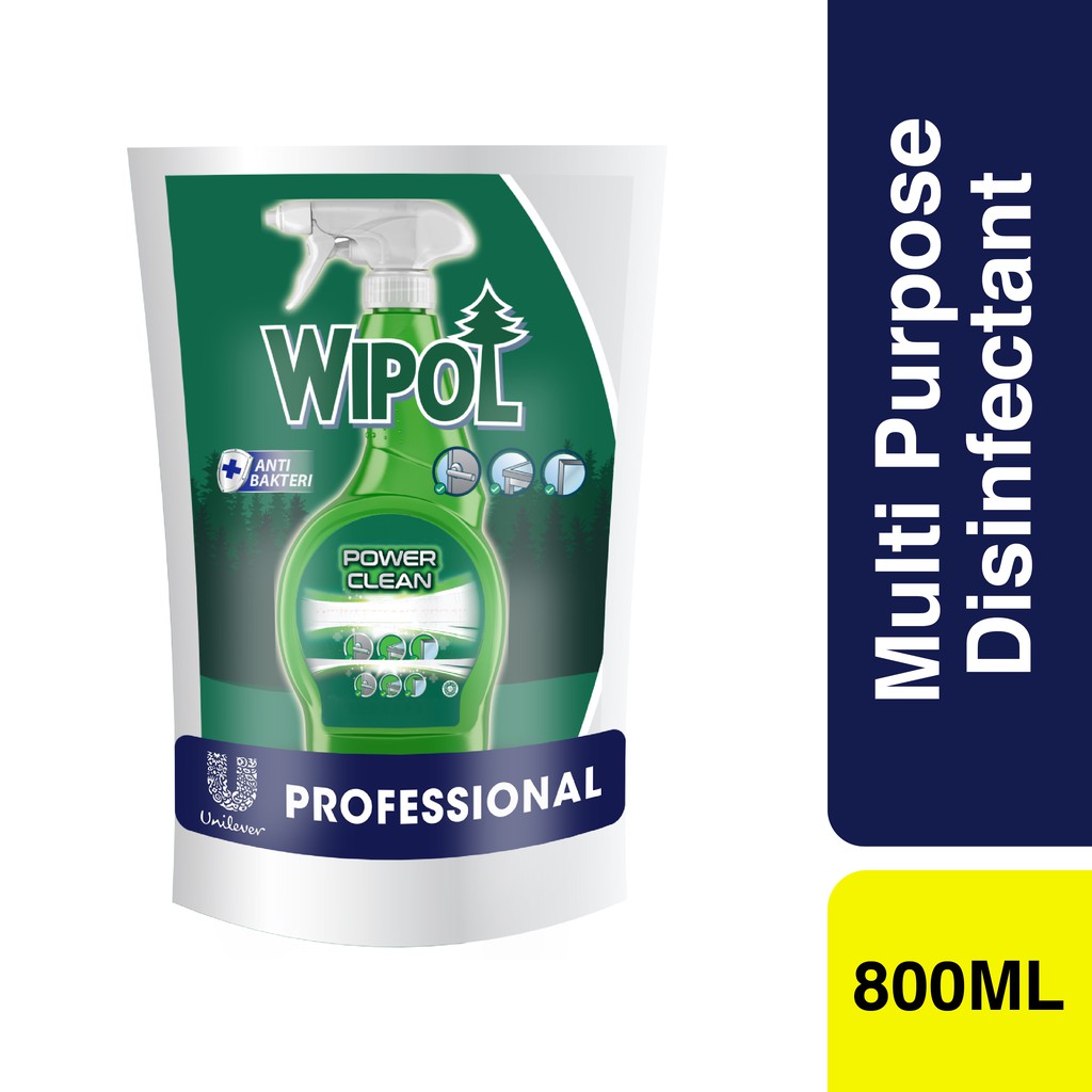 Wipol Professional Multipurpose Disinfektan Cleaner 800 ML Pouch