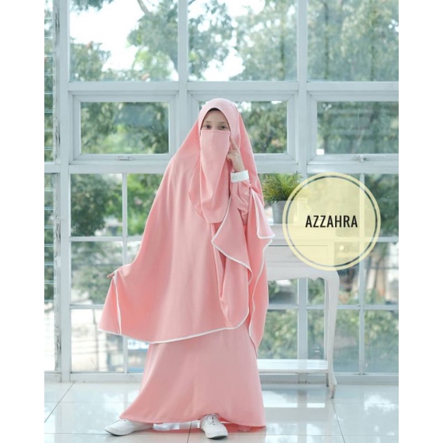 Baju Gamis Polos Anak Perempuan Usia 8-10 Tahun / Azzara Kids Syar'i Free Cadar / Pakaian Muslim Ana