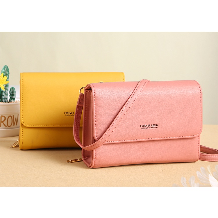 Serenity Tas Selempang Wanita Import ORI FOREVER LONNY Tas Bahu Remaja 2022 Kekinian Dompet HP Clutch 418