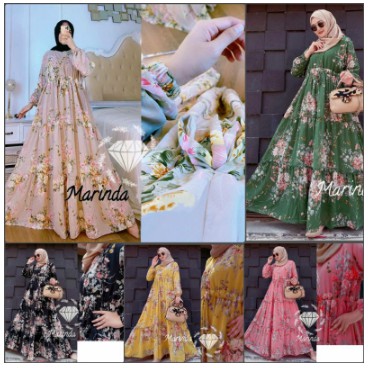 Baju gamis wanita terbaru model pesta kekinian