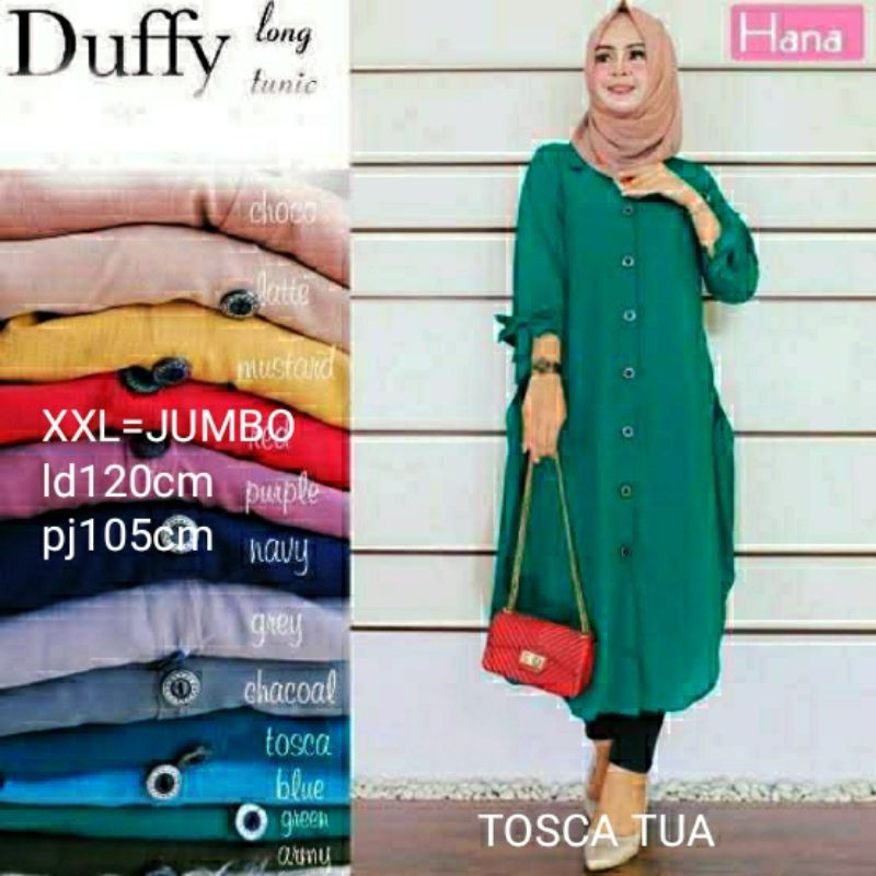 TUNIK WANITA JUMBO / LD:120/PJ:105 / DUFFY TUNIK JUMBO TERLARIS&amp;TERMURAH BISA COD!!!