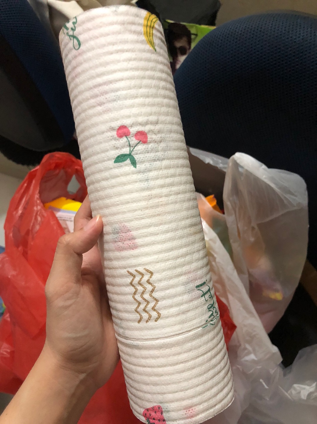 Kertas Tissue Roll Nyerap Minyak Lembut Pembersih Alat Dapur Reuseable