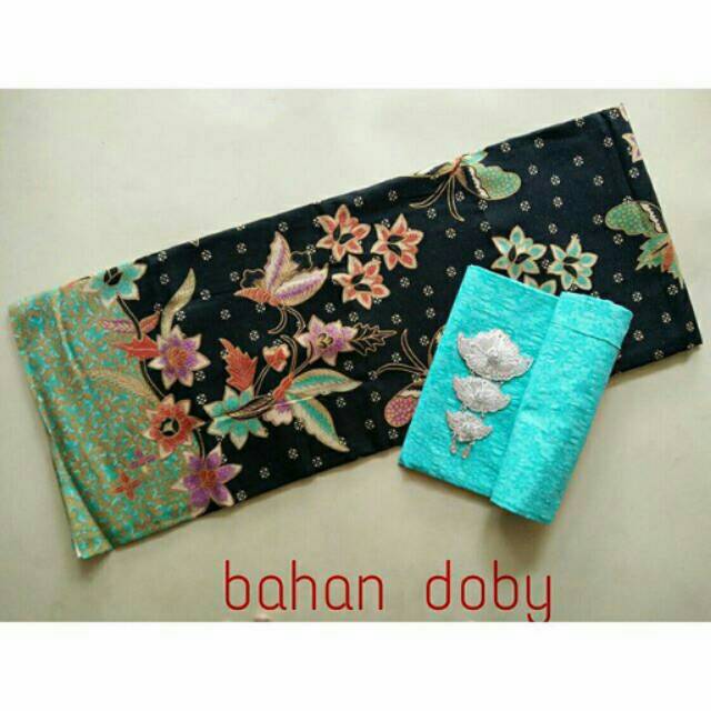 Bahan doby + embos tanpa bross
