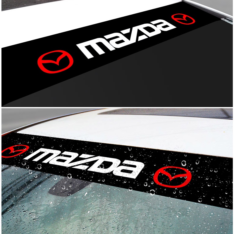 Stiker Kaca Depan Dan Belakang Mobil Mazda Bahan PVC Tahan Air Untuk 2 3 5 6 CX3 CX5 CX30 CX8 bl gh