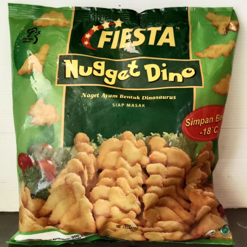 

Fiesta Chicken Nugget Dino 500gram Naget Ayam Bentuk Dino Fiesta