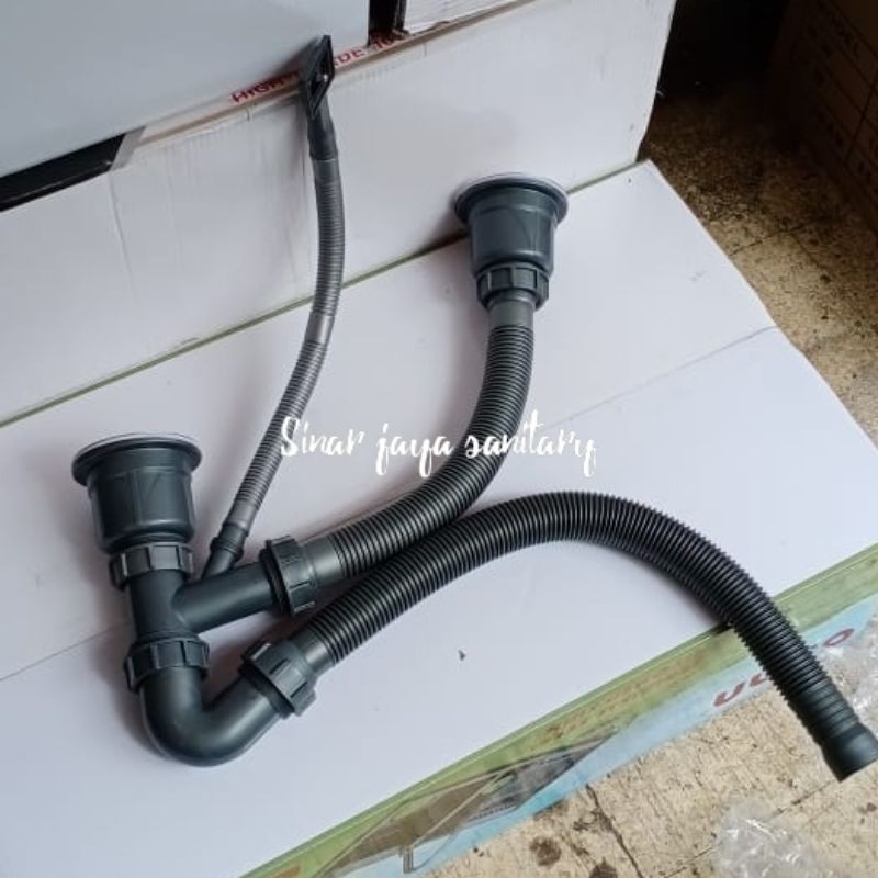 Kitchen sink ONAN hitam 8245 &quot; ORIGINAL &quot; / bak cuci piring dua lobang ONAN black