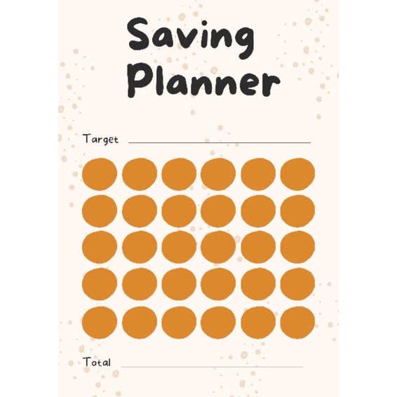 

saving planner/menabung