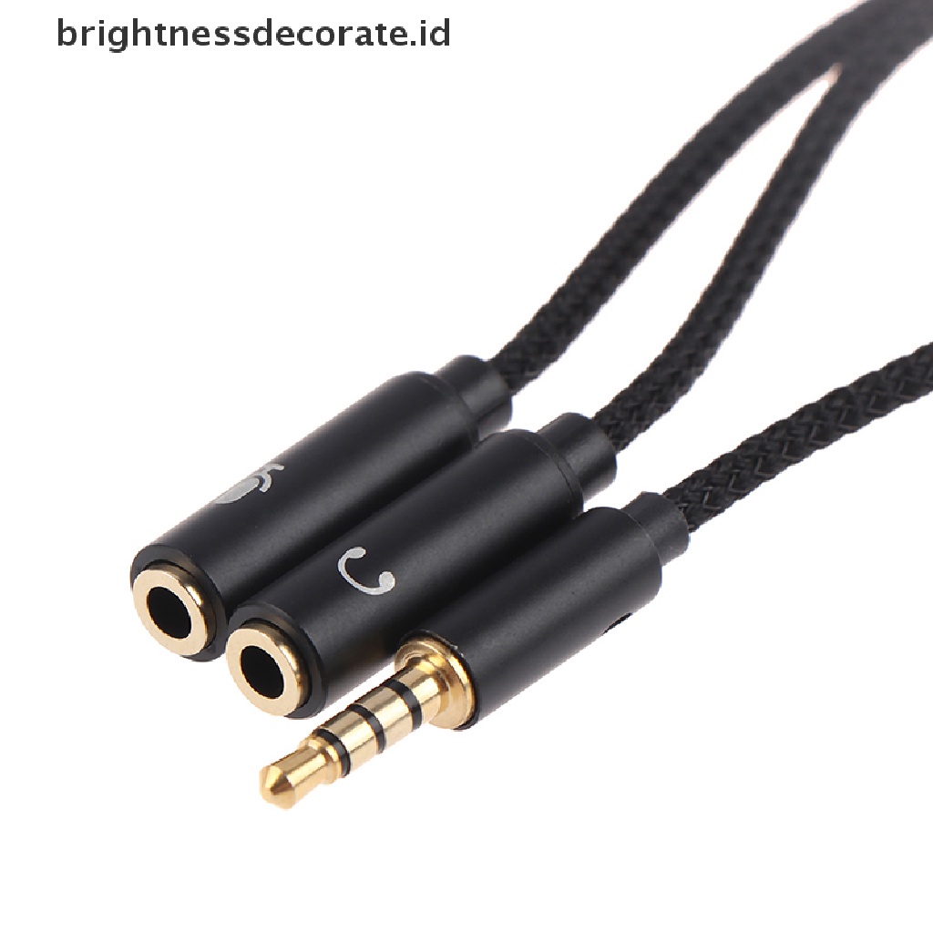 (Birth) Adaptor Splitter Jack Audio 3.5mm 1 Male Ke 2 Female Bentuk Y (Id)