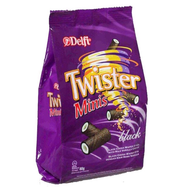 

DELFI TWISTER MINIS BLACK COCOA 80GR