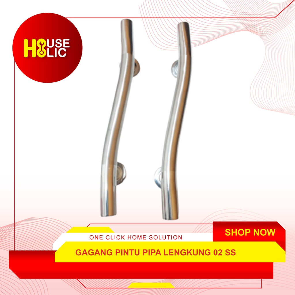 Pull Handle Handel Tarikan Pintu Gagang VPH Model Pipa Lengkung-02 SS