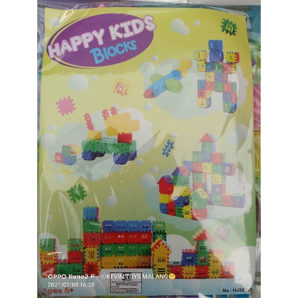 HJ3838R / 333 funny blocks STAR TOYS MAINAN FUNNY BLOCKS BENTUK RUMAH / blocks bentuk rumah