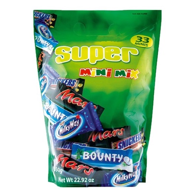 

SUPER MINI MIX POUCH CHOCOLATE 650gr isi 33 pcs