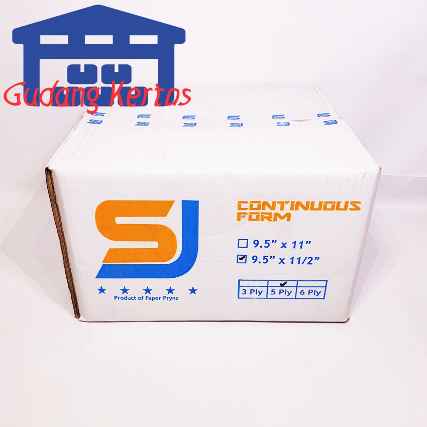 

SJ STANDAR CONTINUOUS FORM 9.5 X 11/2 5PLY PRS - BAGI 2