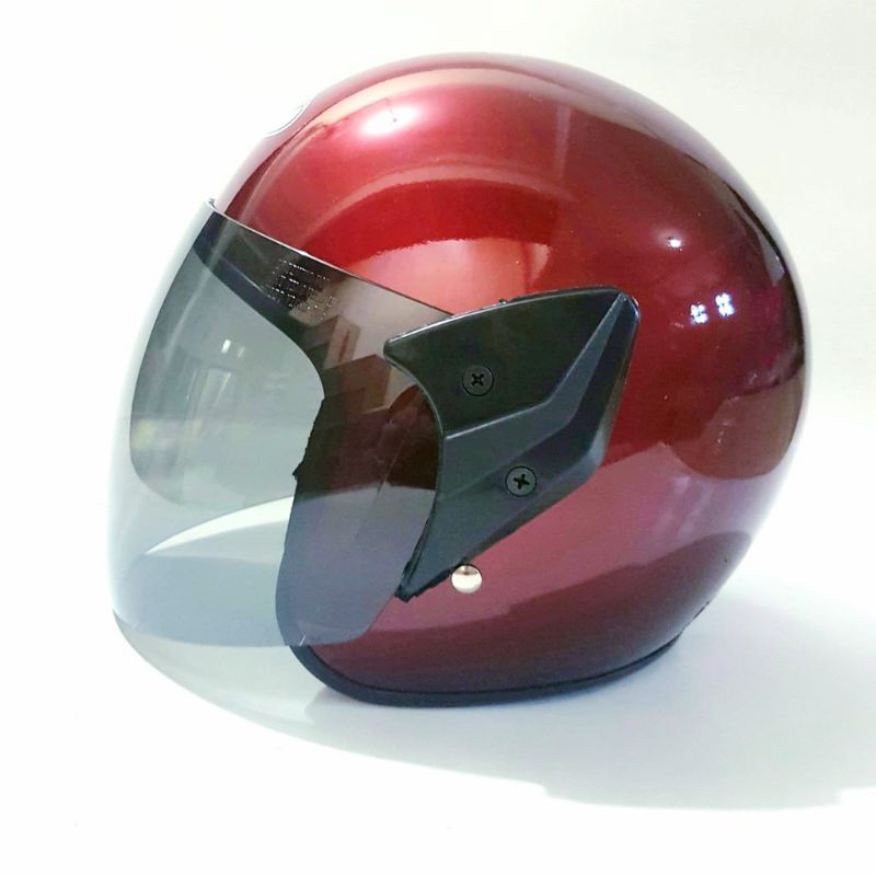 Kaca Helm/visor helm Chen2 / helm Ali  Anti Pecah. Tahan Banting.Kaca  - Putih BENING HITAM MURAH