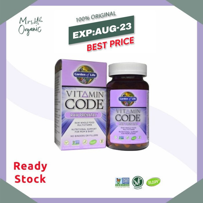 

GARDEN OF LIFE Vitamin Code Raw Prenatal 90 Capsules - ibu hamil
