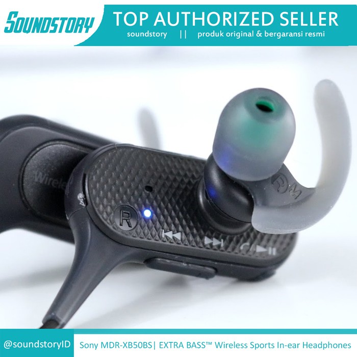 ORIGINAL Sony MDR-XB50BS Extra Bass Sports Bluetooth In Ear Headphone Original TERLARIS
