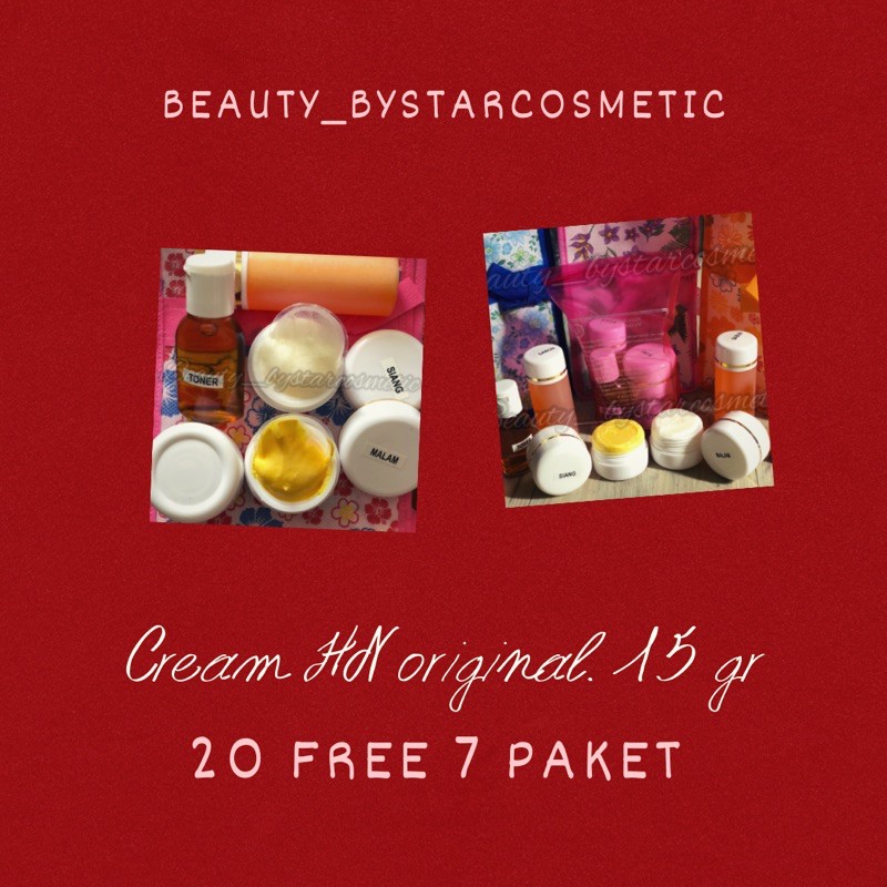 20 PAKET FREE 7 PAKET CREAM HN ORIGINAL 15gr