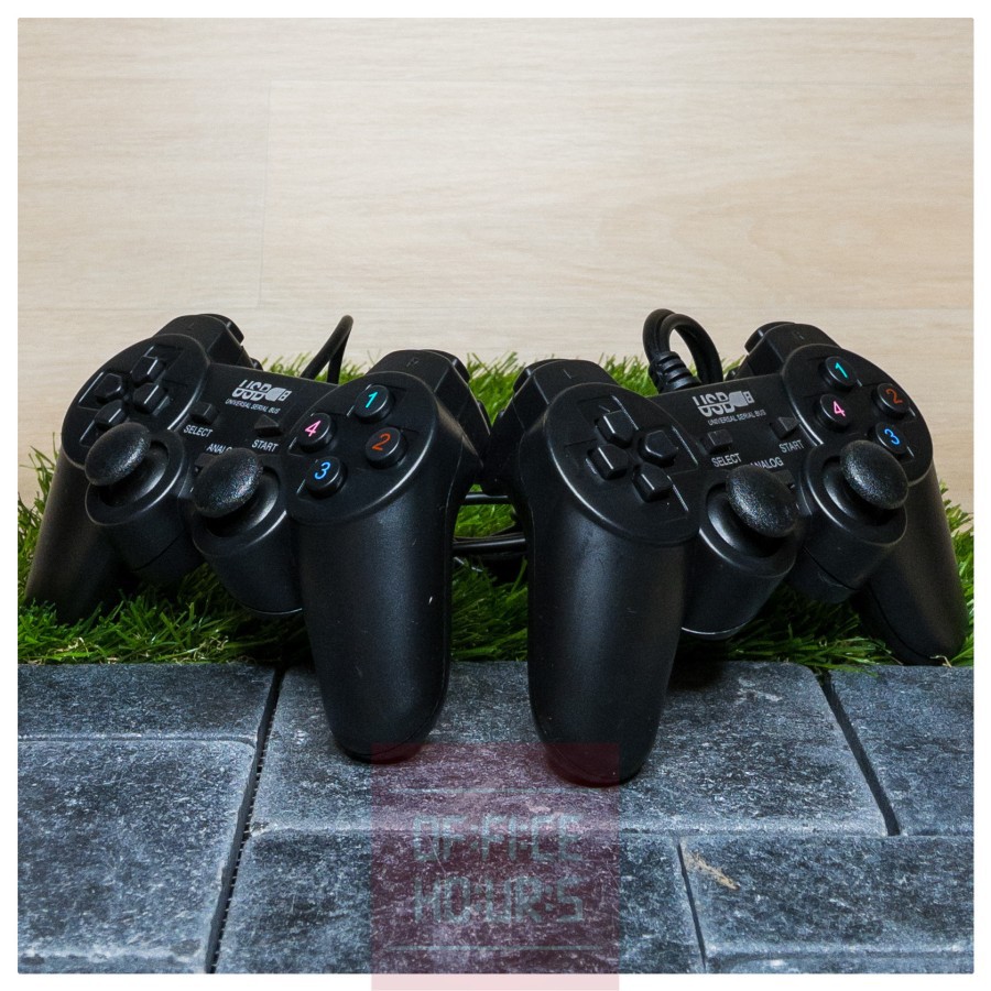 Joystick Double - Game Pad Double - Game Controller Black