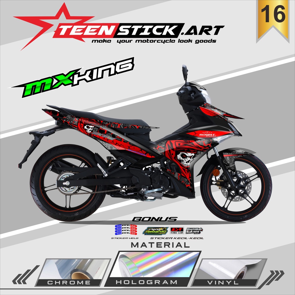 STRIPING MX KING - STRIPING HOLOGRAM YAMAHA MX KING 2015-2022 TENGKORAK