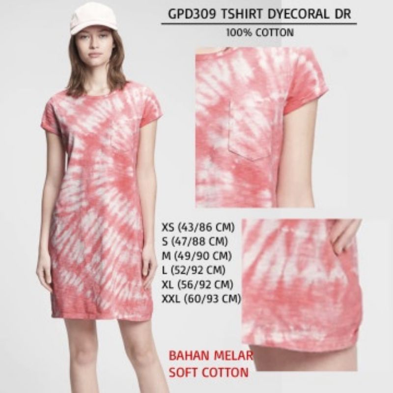 DRESS G*P CASUAL LENGAN PENDEK (GPD309 TSHIRT DR)/DRESS KAOS KASUAL G*P ORIGINAL