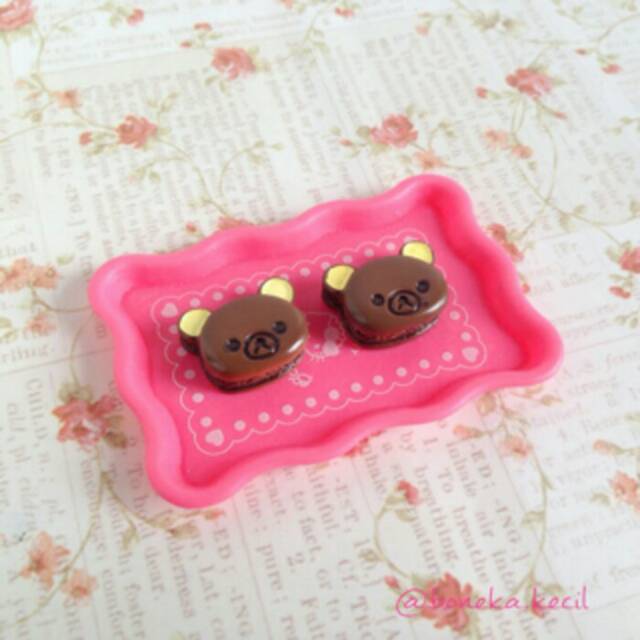 Jual miniatur kue kopi rilakkuma - miniatur kue mainan boneka Barbie - kue mini