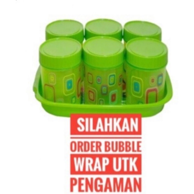 Calista Tonam Toples Kue Set 7 in 1 Hijau