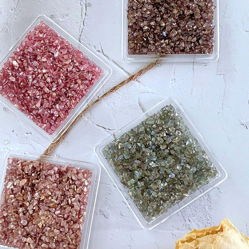 Mxbeauty Nail Art Rhinestones Multiwarna Glliter Membuat Perhiasan Permata Ornamen Tidak Teratur DIY Craft Nail Charms