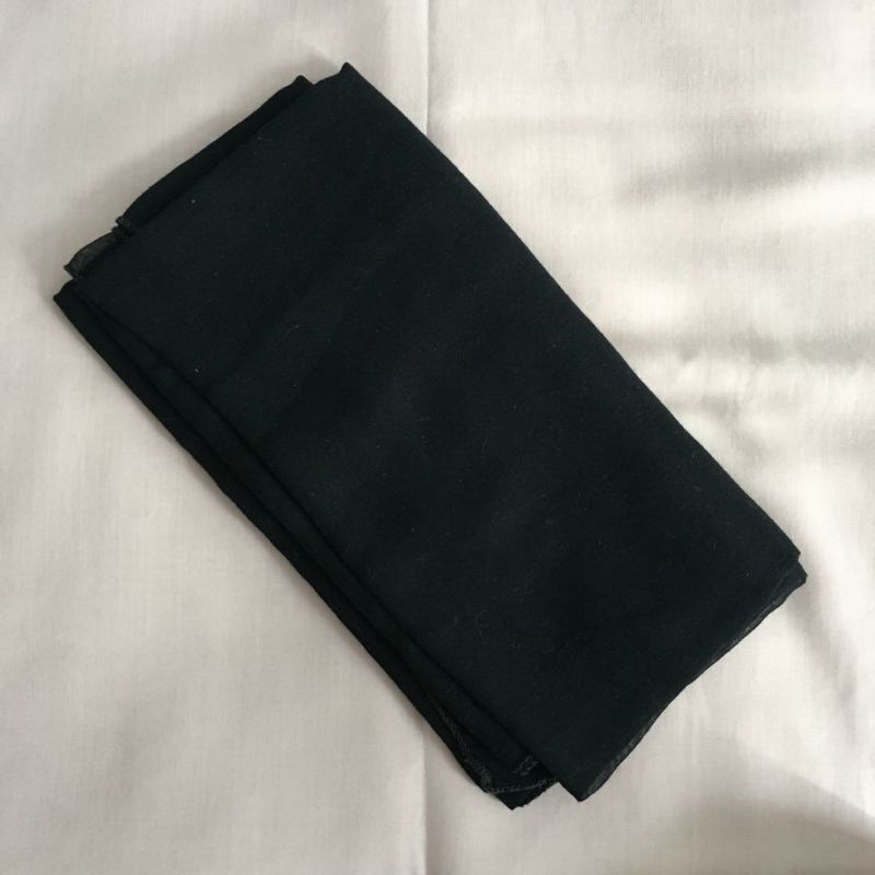 KERUDUNG PARIS SEGI EMPAT MURAH WARNA HITAM