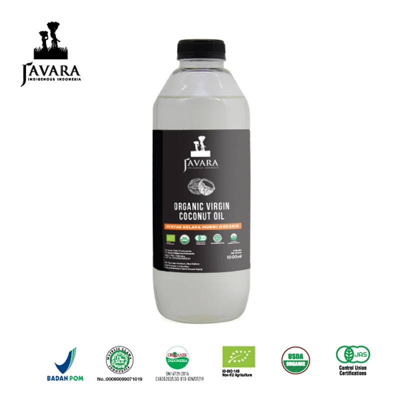 Javara Organic Extra Virgin Coconut Oil 1000 ml-Botol Plastik